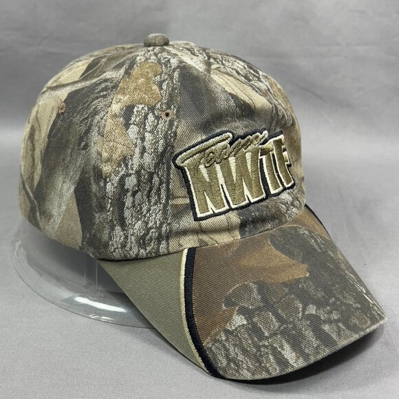 NWTF Strapback Cap Hat OC Outdoor Realtree Green Camouflage Turkey Hunting Mens - Picture 6 of 14